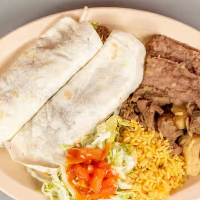 Burrito Deluxe Dinner.